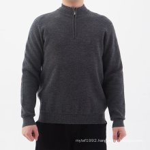 2020 OEM military sweater 12GG wool blend anti-pilling 1/2 zip army knit uniform winter thick jumper pullover for male